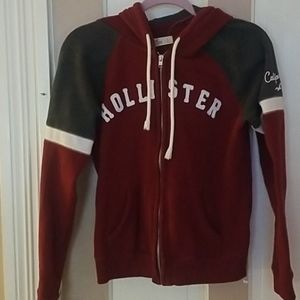 Hollister zip up hoodie size large
